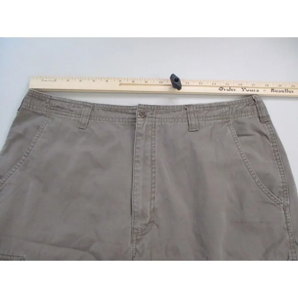 Woolrich Cargo Shorts Mens‎ 36x9 Green Kelp Cotton Vintage Utility Grunge